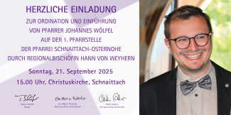 Einladung Ordination Pfarrer Johannes Wöfel