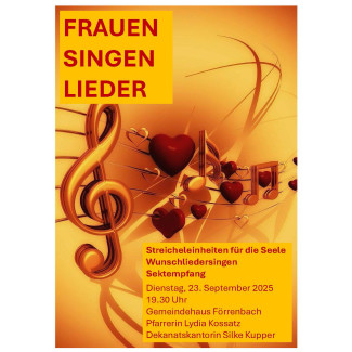 Plakat Frauen Singen Förrenbach